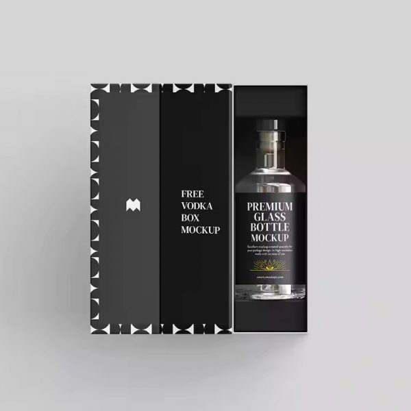 Custom Magnet Magnetic Luxury Packaging Folding Paper Gift Box for Business Wine Drinks Juices Tequila WHISKY Beverage Soda