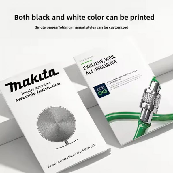 Factory Custom Design Color Paper Service Products Packaging Instruction User Manual Catalog Book Paperboard Booklet Printing - Image 3