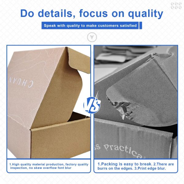 Custom Kraft Paper Cardboard Apparel Clothes Packaging Carton Mailing Moving Shipping Corrugated Boxes - Image 3
