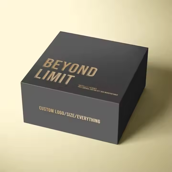 Wholesaler Custom logo Luxury Rigid Paperboard Boxes Folding Rigid Foil Stamping Gold Magnetic Gift Box - Image 2